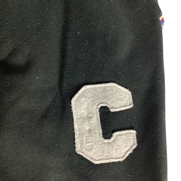 Champion Women Black Athletic Jogger Sweatpants Size L C Logo Drawstring - Picture 14 of 16